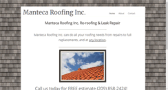 Desktop Screenshot of mantecaroofing.com