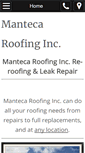 Mobile Screenshot of mantecaroofing.com